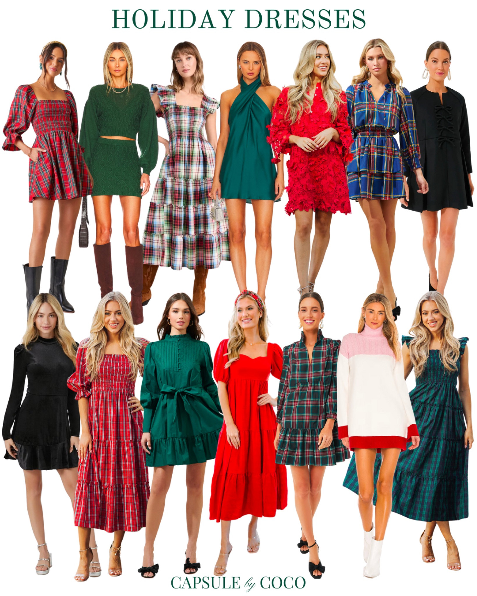 HOLIDAY DRESSES ❤️🎄🎁

Holiday dress, Christmas dress, Christmas dresses, Christmas outfit, Christmas outfits, holiday outfit, holiday outfits, Christmas style, holiday style, Christmas Eve dress, Christmas Eve dresses, Christmas Eve outfit, Christmas Eve outfits, holiday party, holiday parties, CapsuleByCoCo

#LTKstyletip #LTKSeasonal #LTKHoliday
