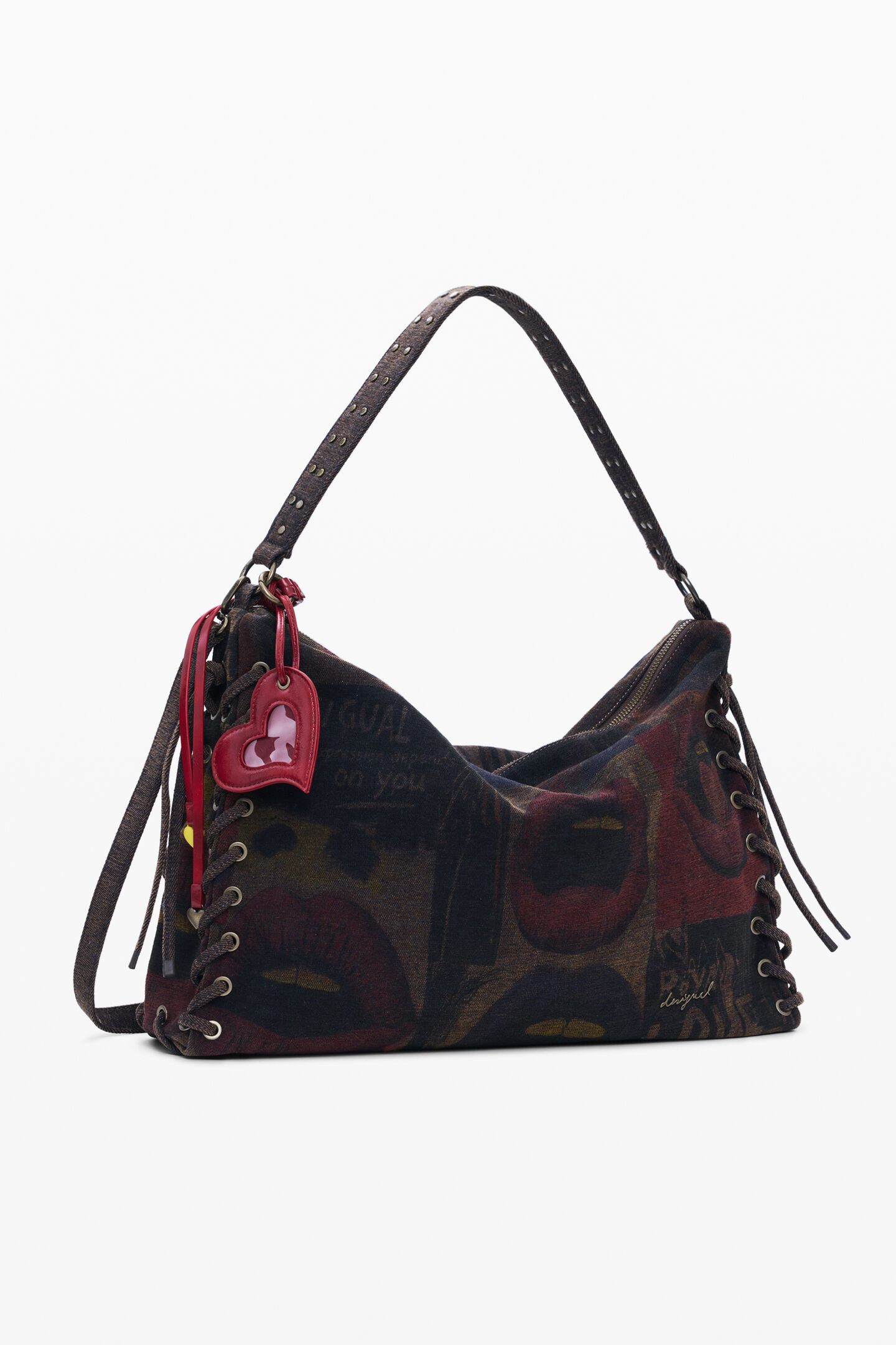 Large graffiti lips bag | Desigual USA,CA
