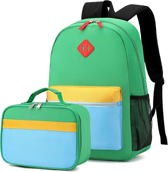 Kids Backpack with Lunch Box,Boys Girls School Bookbag Set Kindergarten | Amazon (US)