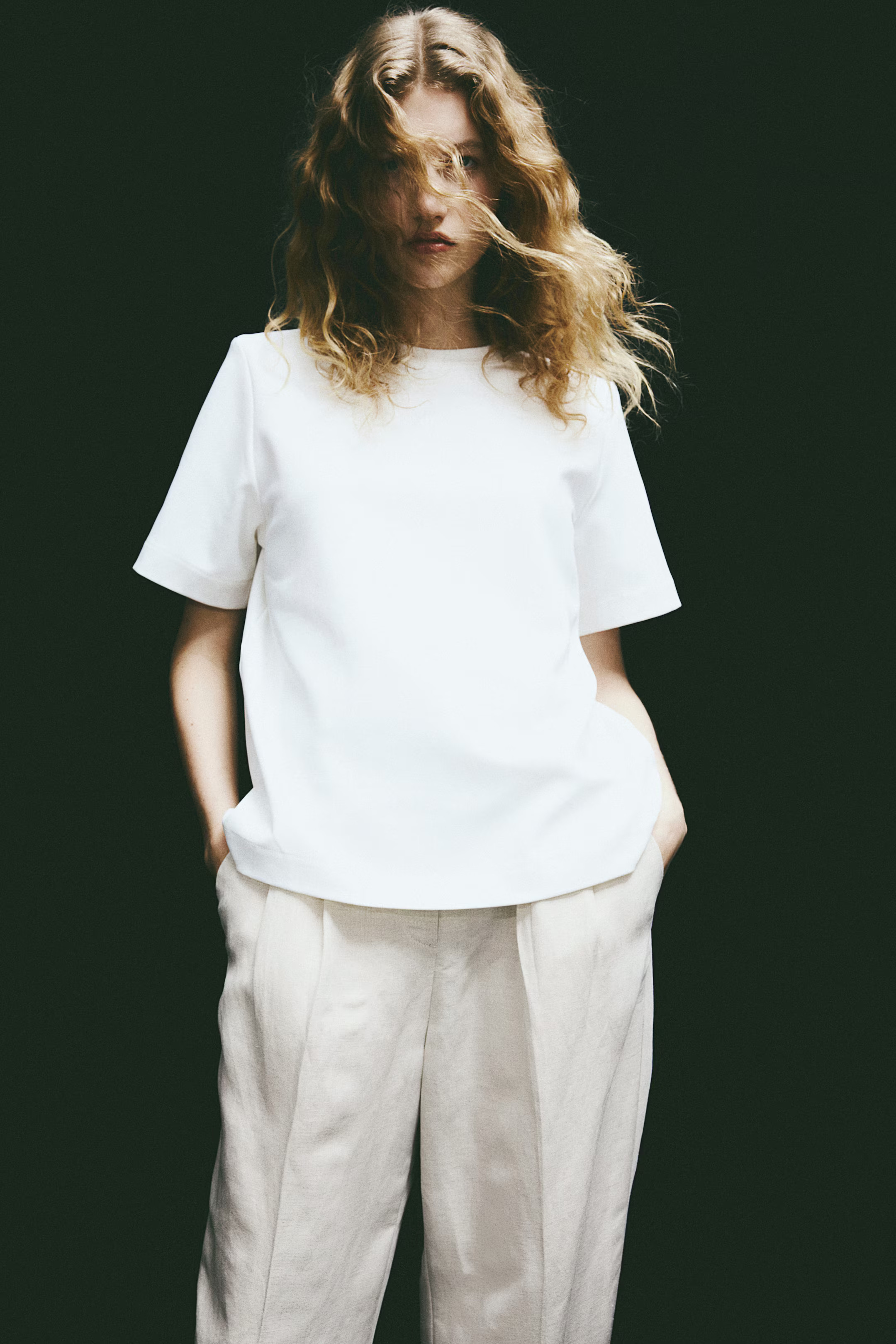 Tapered Linen-blend Pants | H&M (US + CA)