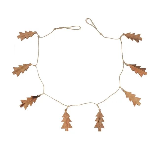 72 Inches Natural Wood Garland With Rope By Holiday Time | Walmart (US)