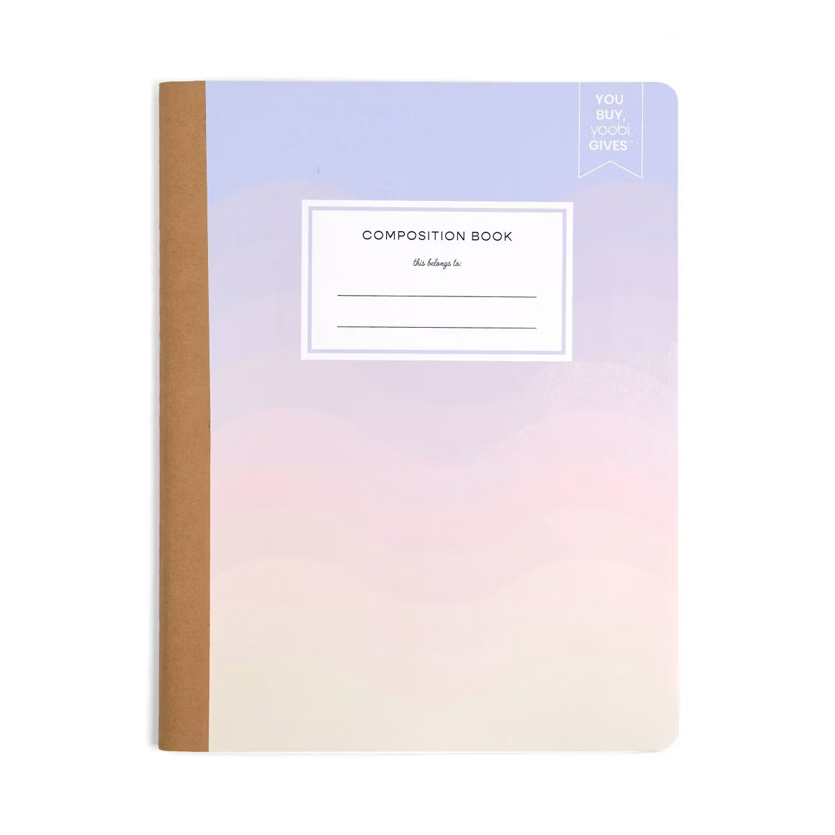 Yoobi Evolve Composition Books 7.5"x9.75" College Ruled Cotton Candy Scallop | Target