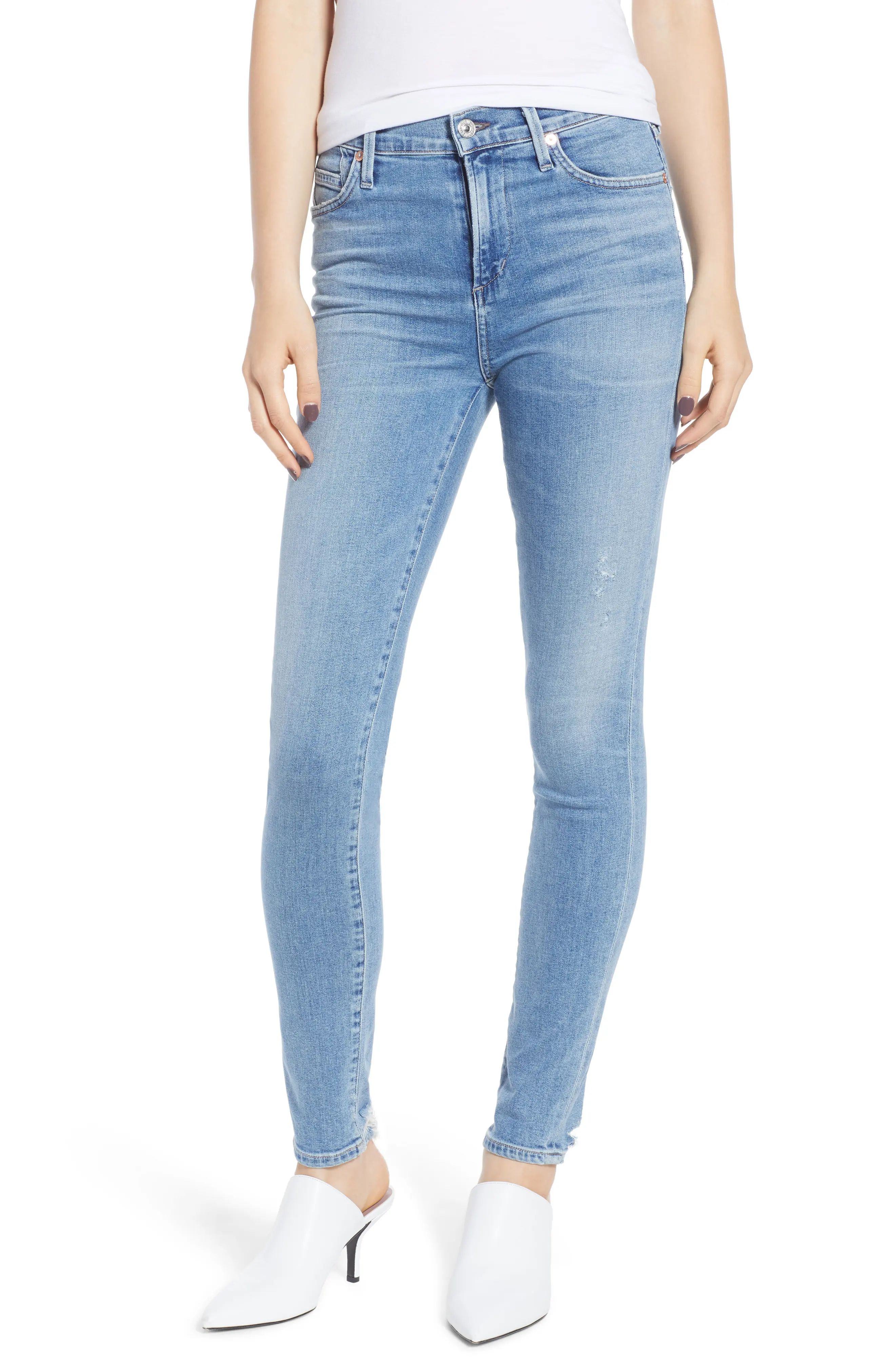 Citizens of Humanity Rocket High Waist Crop Skinny Jeans (Small Talk) | Nordstrom