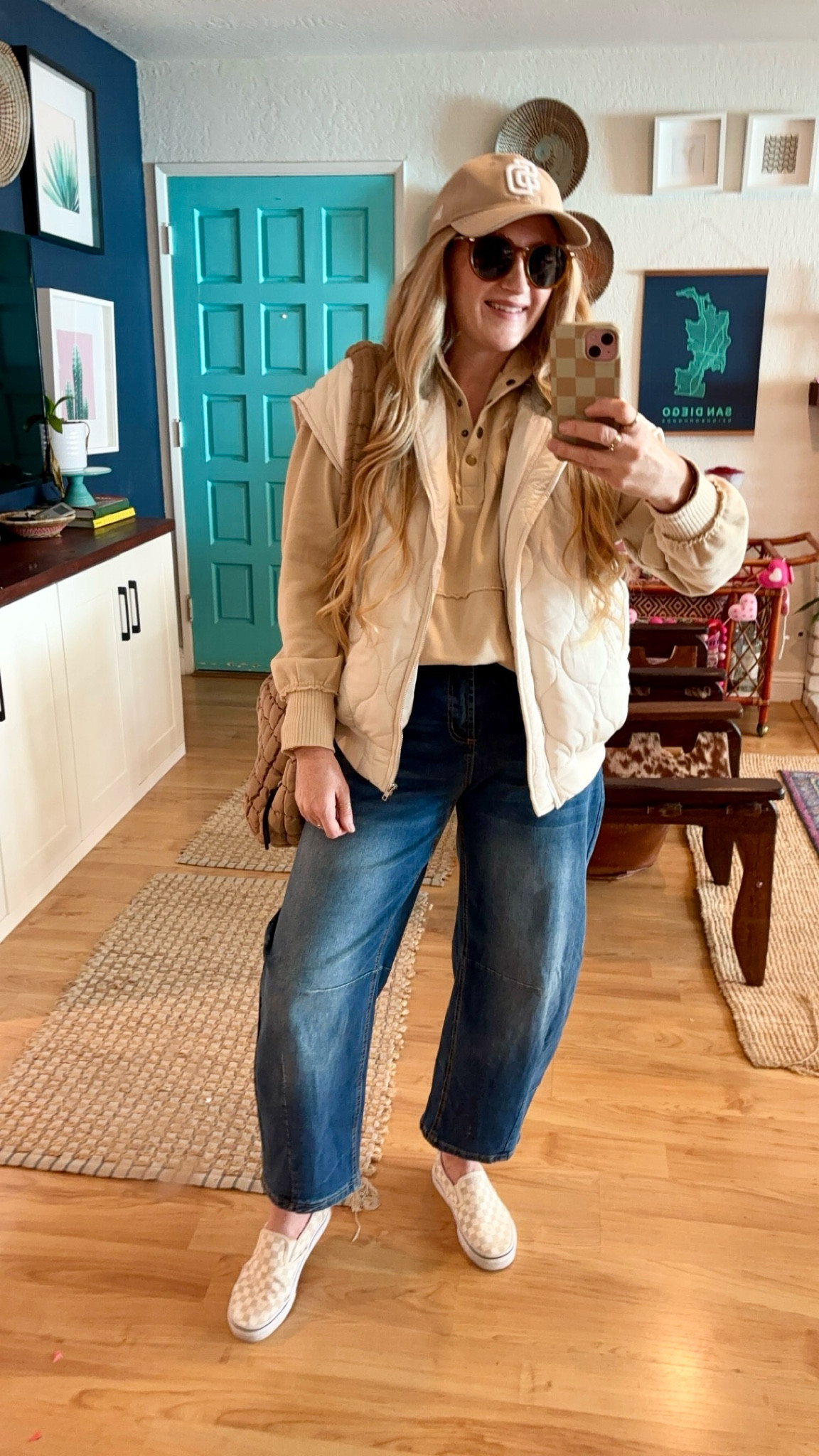 Amazon spring must-haves 💕 striped cozy sweater, pullover and quilted vest plus an amazing pair of barrel jeans! 

SIZING at 150 lbs and 5’7":
Wearing size 10 in barrel jeans
M in vest and striped sweater
L in pullover

Spring favorites, spring must haves, spring haul, spring casual clothes, elevated casual, striped sweater, Amazon sweaters, free people sweater, quilted vest, puffer vest, Amazon barrel jeans, affordable barrel jeans, mom style, cozy outfits, easy outfits, casual ootd

#LTKStyleTip #LTKFindsUnder100 #LTKFindsUnder50