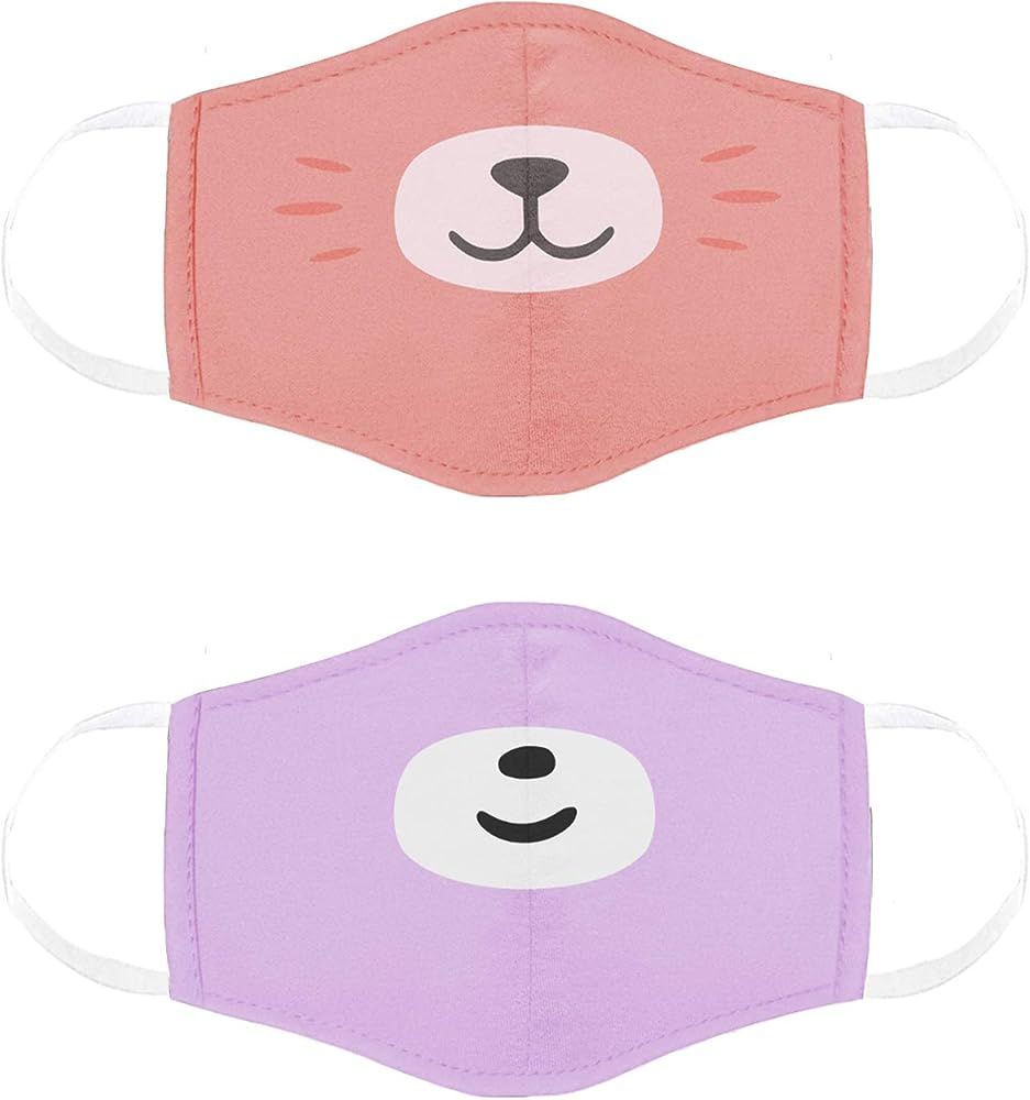 Cubcoats Kids Face Mask 2 Pack, Breathable & Comfortable Masks for Kids | Amazon (US)