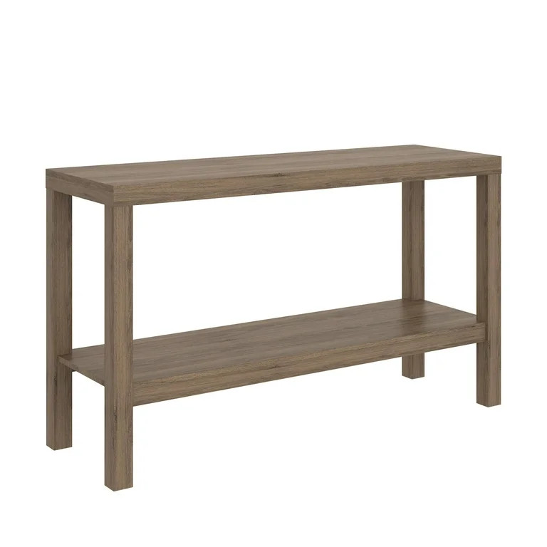 Mainstays Parsons Console Table, Rustic Oak - Walmart.com | Walmart (US)