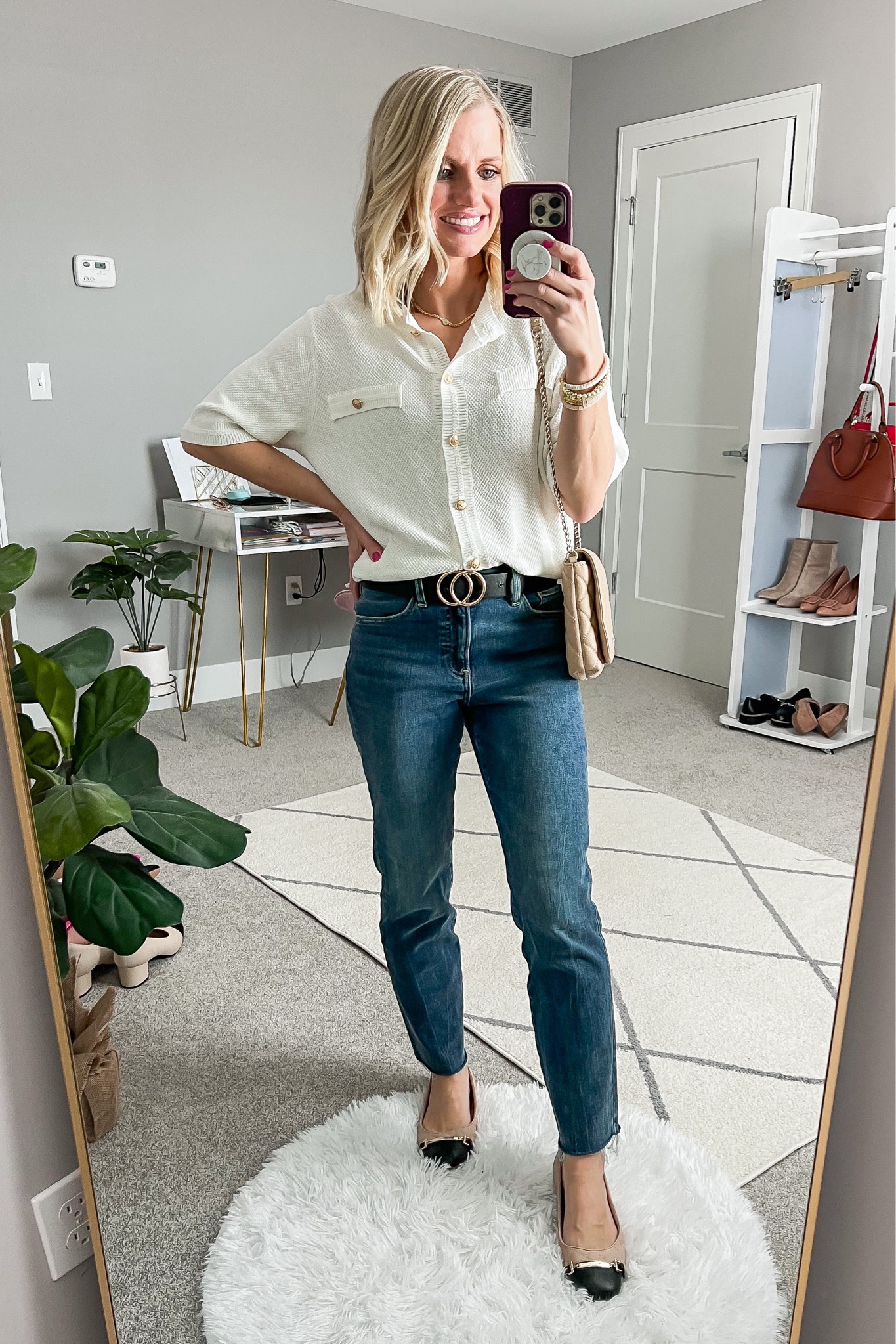 What I wore this week!
Top- small
Jeans- small/regular 
Shoes- 7.5

#LTKstyletip #LTKfindsunder100 #LTKSeasonal