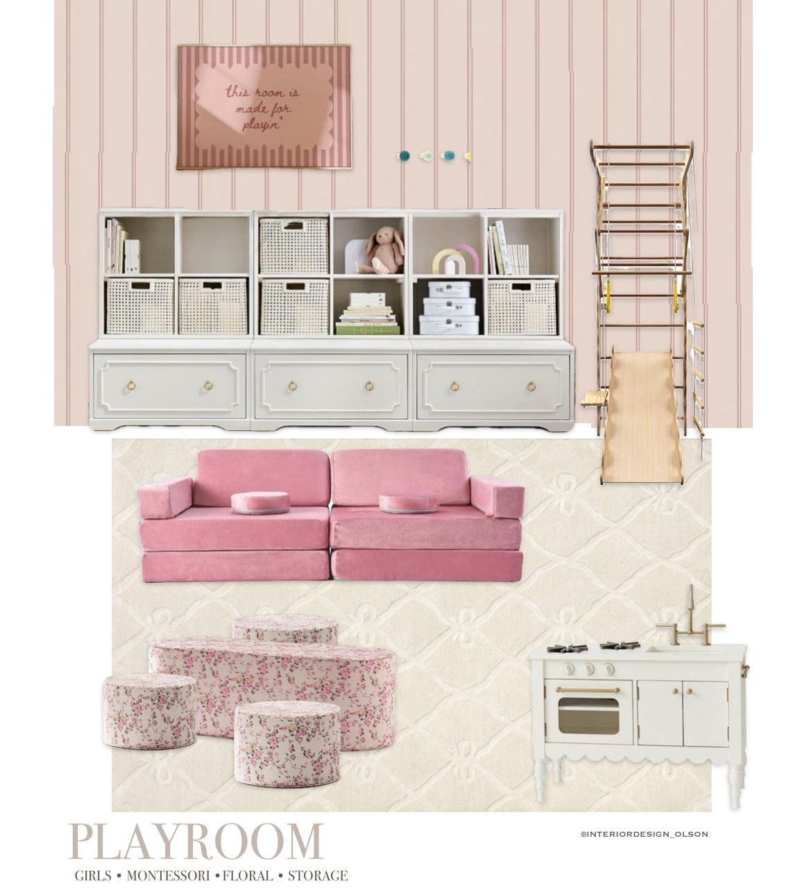 Girls’ Playroom Design 💕 | Floral, Montessori-Inspired + Functional Storage

A dreamy playroom for girls filled with sweet details, cozy textures, and space to grow and explore. From floral play seating to a velvet pink couch and a charming play kitchen—this setup blends style with purpose.

🌸 Montessori-friendly layout
🎀 Feminine, soft, and storage-smart
🧸 Perfect for toddlers and preschoolers

Shop the exact pieces from this sweet space!
#LTKkids #LTKhome #girlsplayroom #montessoriplayroom #floraldecor #playroomdesign #playroominspo #velvetplaycouch #neutralgirlsroom #playroomstorage #toddlerroomideas #femininehome