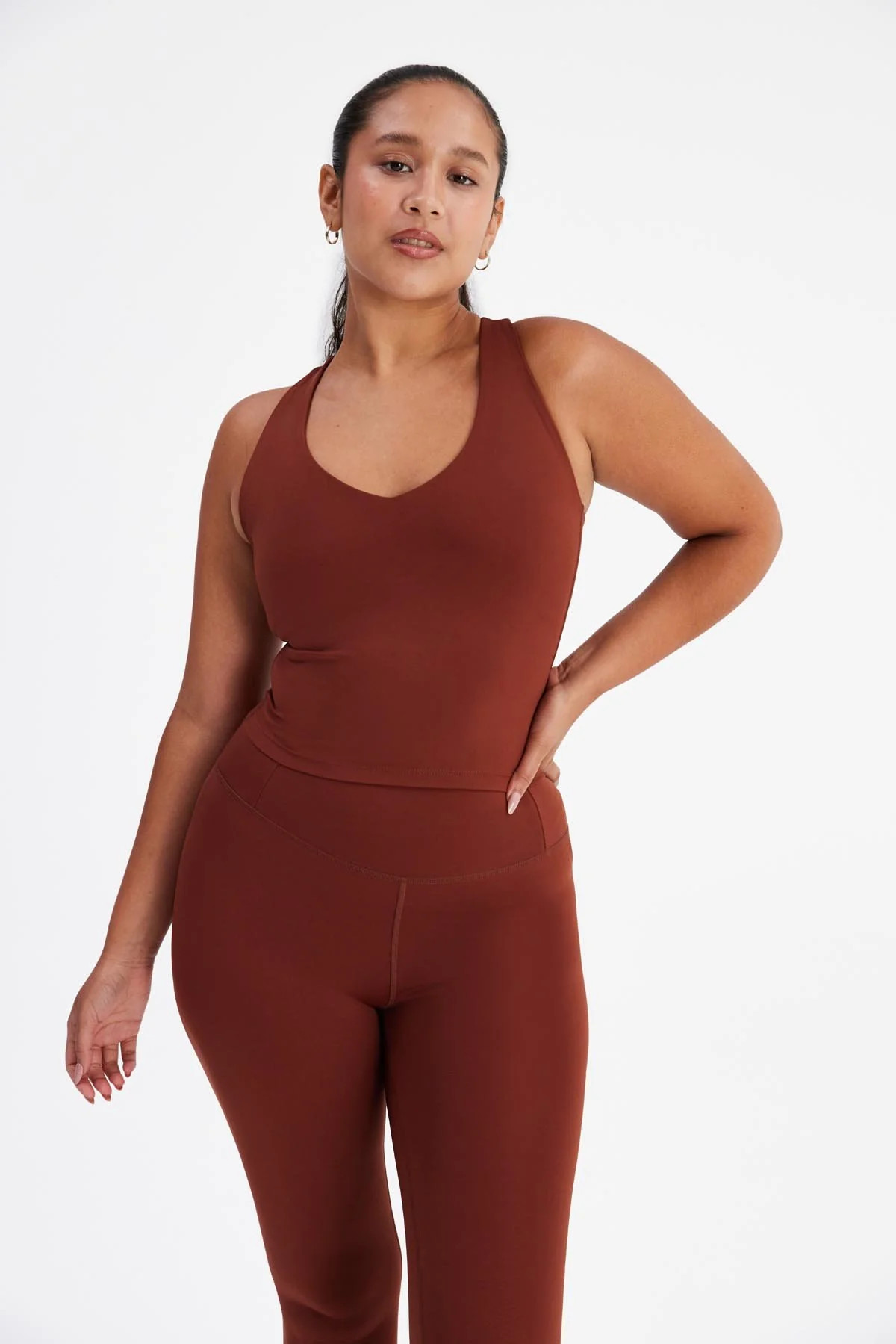 Mahogany Zoe Superstretch Tank | Girlfriend Collective