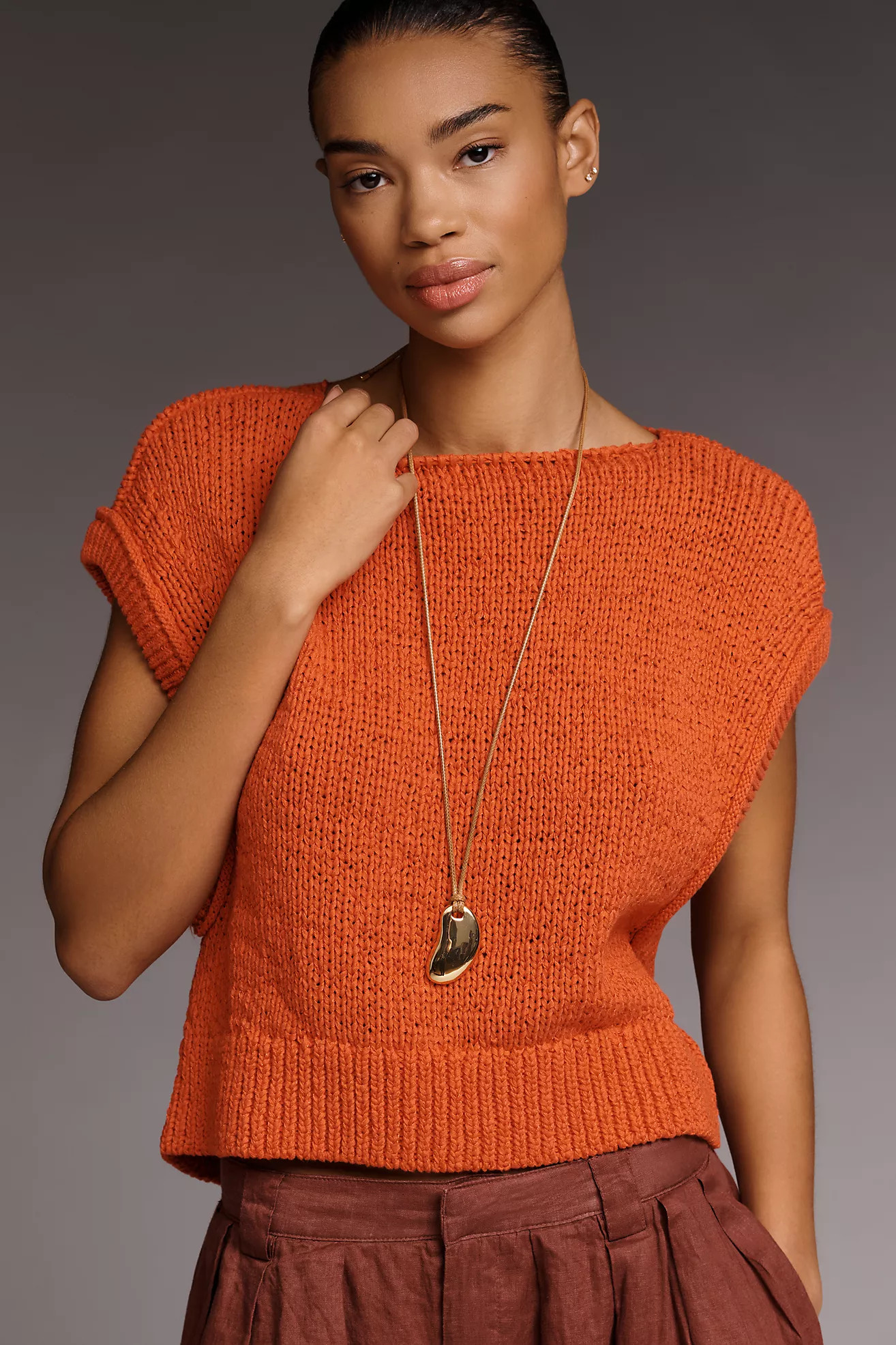 By Anthropologie Short-Sleeve Sweater | Anthropologie (US)
