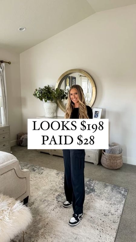 These cargo pants are only $28 and the similar designer version is $198! They are  stretchy and comfortable while the fabric still makes it feel elegant.

These pants run true to size; I’m 5’8” and wearing a small for reference.

You do NOT need to spend a lot of money to look and feel INCREDIBLE!

I’m here to help the budget conscious get the luxury lifestyle.

Walmart fashion / Affordable / Budget / Women's Casual Outfit / Classic Style / Cargo Pants Outfit / Elevated Style / Workwear / Easter / Spring

#LTKworkwear #LTKsalealert #LTKfindsunder50