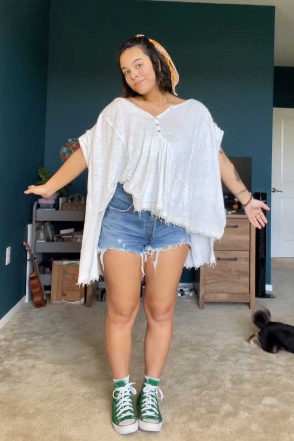 shirt is old free people, shorts are levi's!
