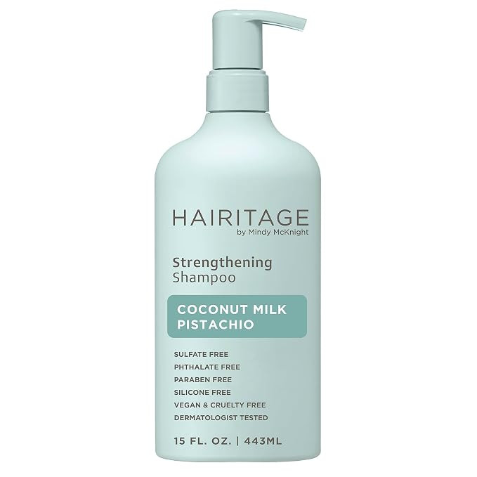 Hairitage Coconut Pistachio Strengthening Shampoo | Restoring for All Hair - Color & Treated, Fin... | Amazon (US)