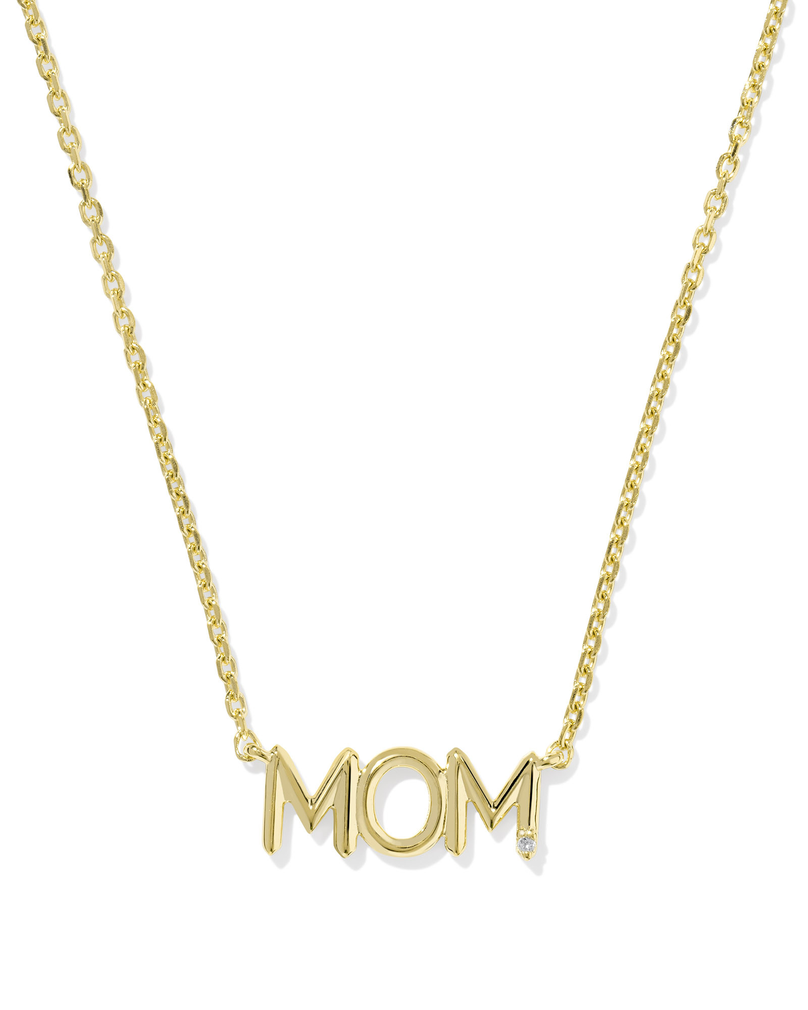 Mom Sparkle 18k Gold Vermeil Short Pendant Necklace | Kendra Scott