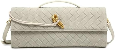 Trendy Woven Evening Clutch Purses Women Underarm Shoulder Handbag Cute Satchels Crossbody Purse ... | Amazon (US)