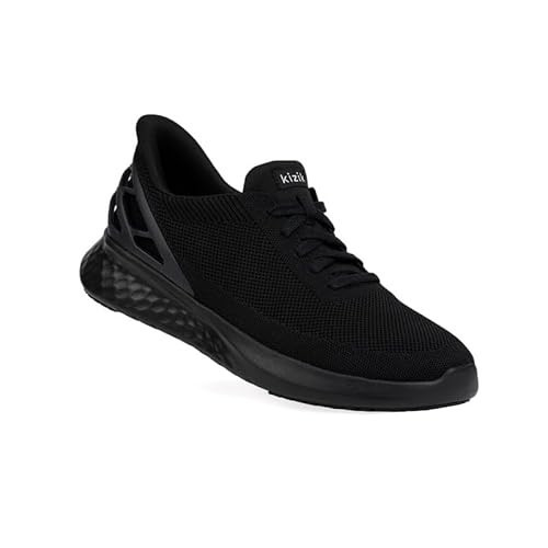 Kizik Athens, Slip-On Sneakers, Casual Shoes, Comfortable and Stylish Womens or Mens Shoes for Work, Walking, The Office, Womens and Mens Slip on Sneakers Black Black Outsole M14 / W15.5 | Amazon (US)