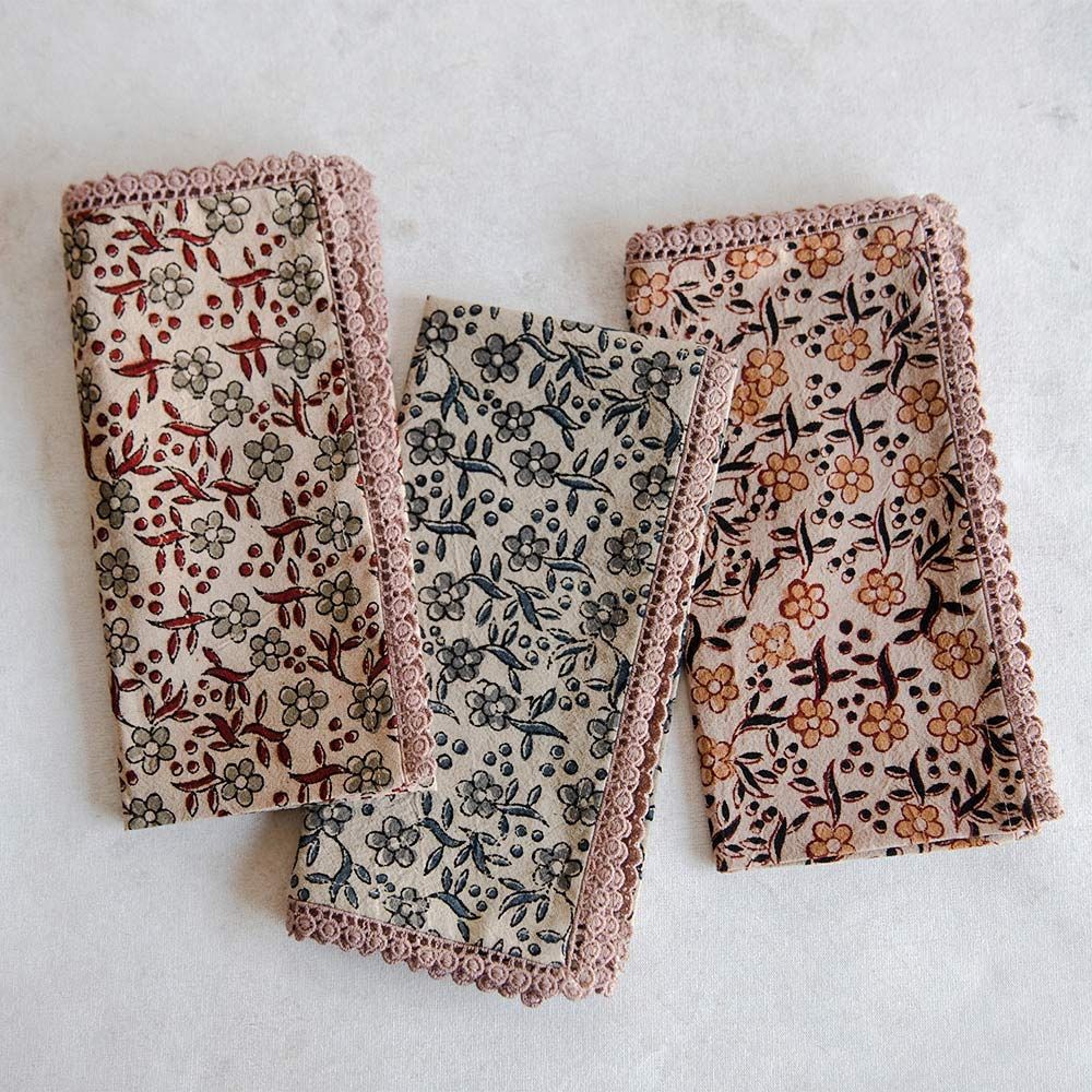Hand Block-Printed Table Textiles | Roan Iris
