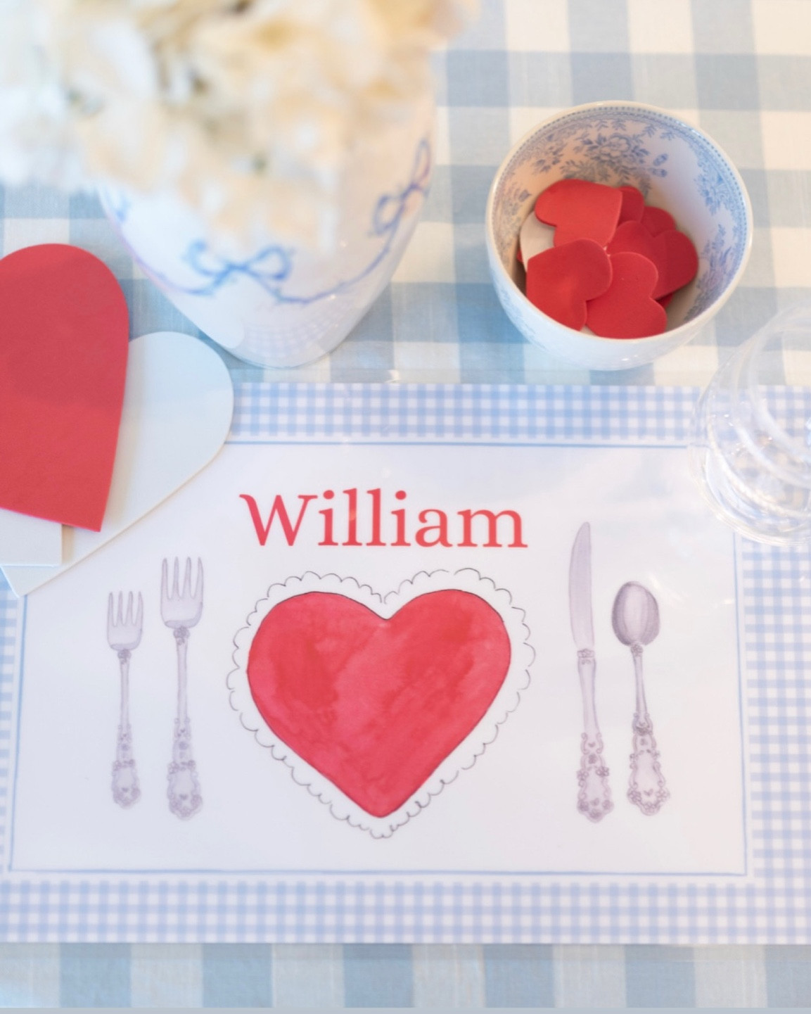 Valentine’s Day placemat! 