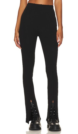 Montrose Split Hem Pant in Black | Revolve Clothing (Global)