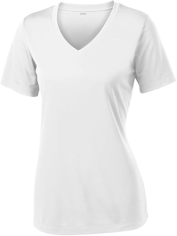 V Neck T Shirts for Women, Athletic Short Sleeve Workout Top, UV Sun Protection, Quick Dry Moistu... | Amazon (US)