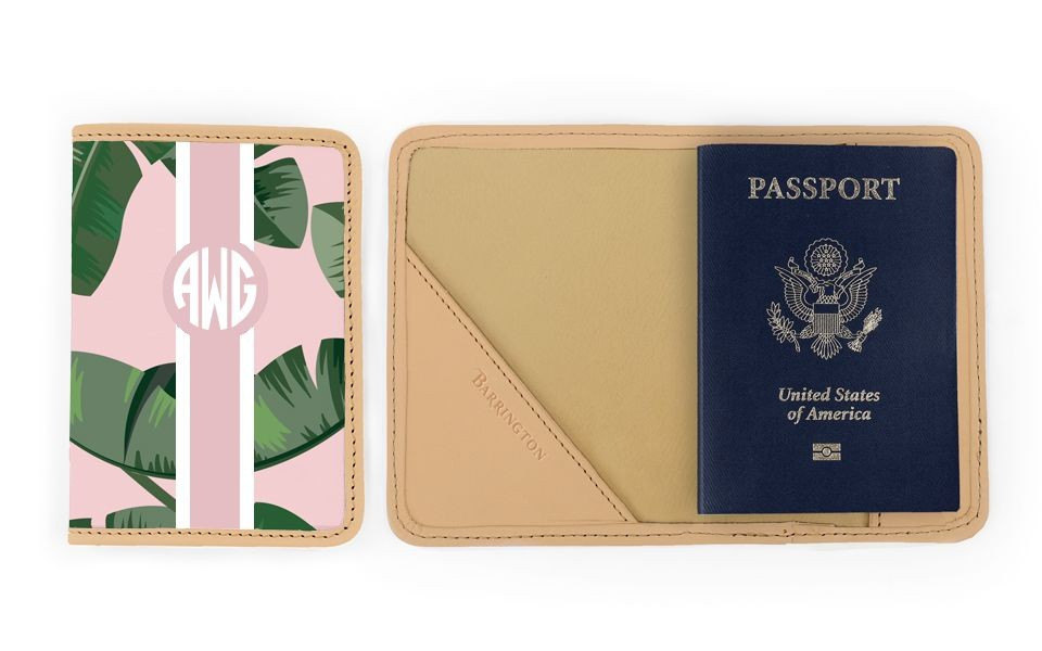 Glasgow Passport Case - Monogram Stripe | Barrington Gifts