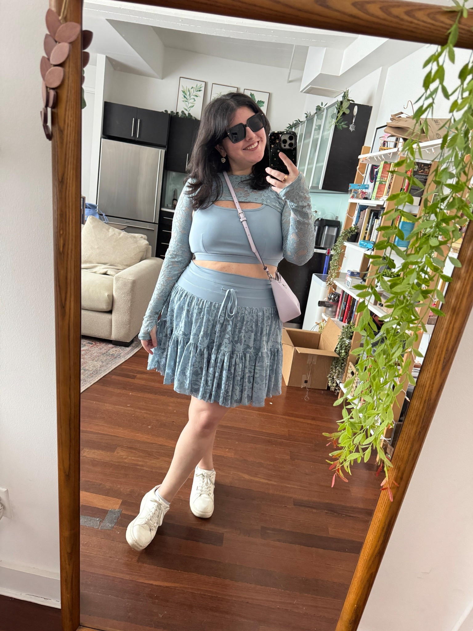 Outfit of the day! It’s actually so hot out and I wanted a more athletic type of fit. The lace really elevates it and it’s just so cute. Love!! 

#LTKActive #LTKPlusSize #LTKfitnessgoals