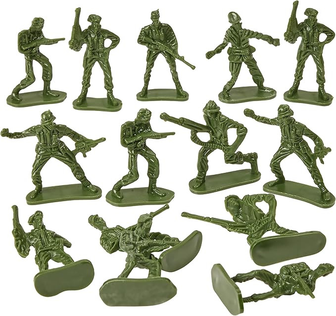 144 Pieces Toy Soldiers Multiple Poses for Boys Plastic Army Men Action Figures Detailed and Bala... | Amazon (US)