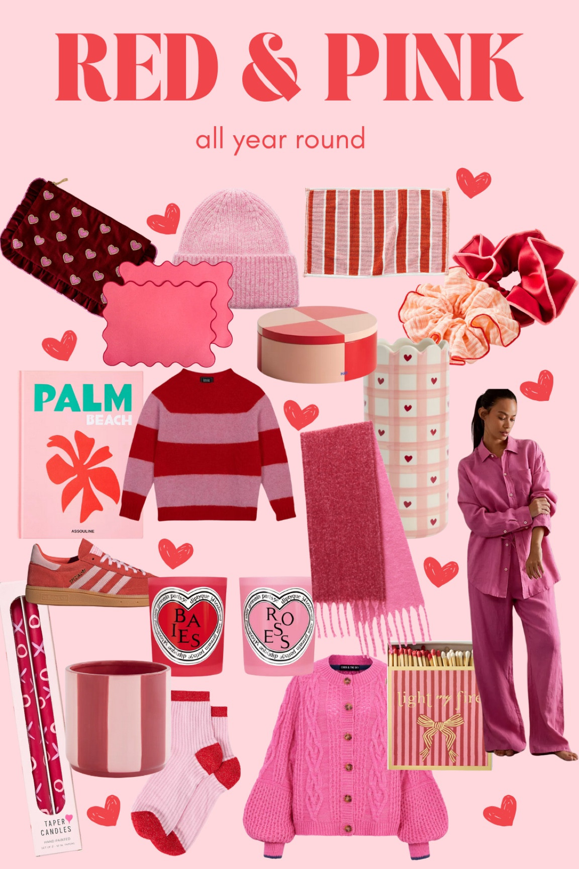 Red & Pink all year round 

valentines, galentines gifts, gift ideas, present ideas, pink and red combinations, ideas for the home, adding colour to your wardrobe, colourful ideas

#LTKeurope #LTKgiftguide #LTKuk