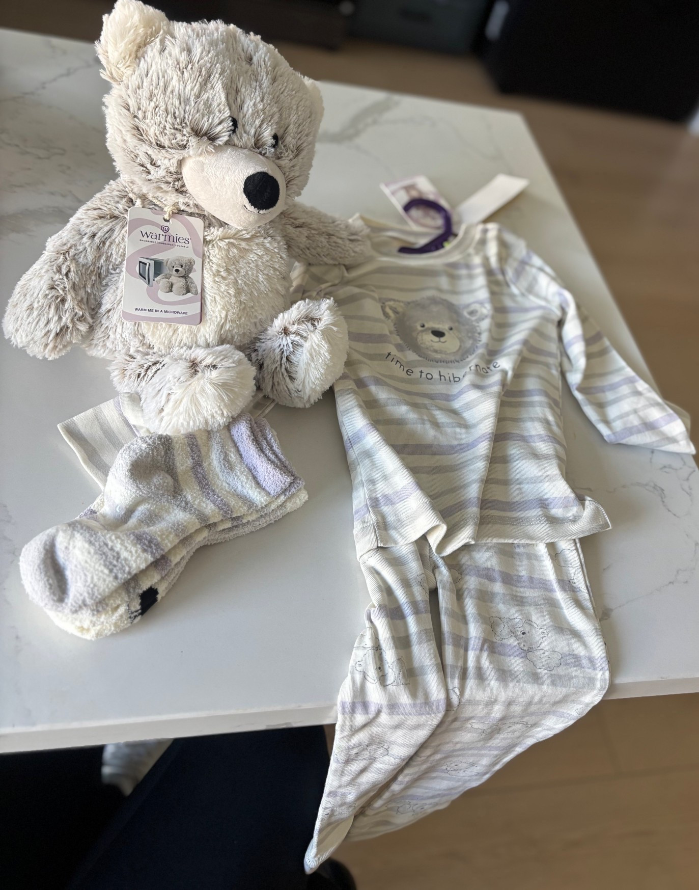 Warmies Teddy bear, socks and pajamas

#LTKKids #LTKBaby