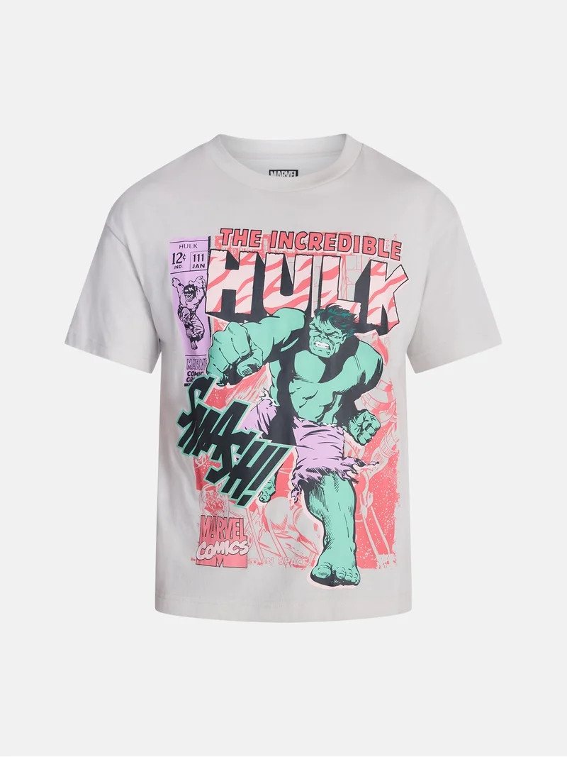 Marvel Comics Men's and Big Men's Hulk Smash Graphic Tee, Sizes S-3XL | Walmart (US)