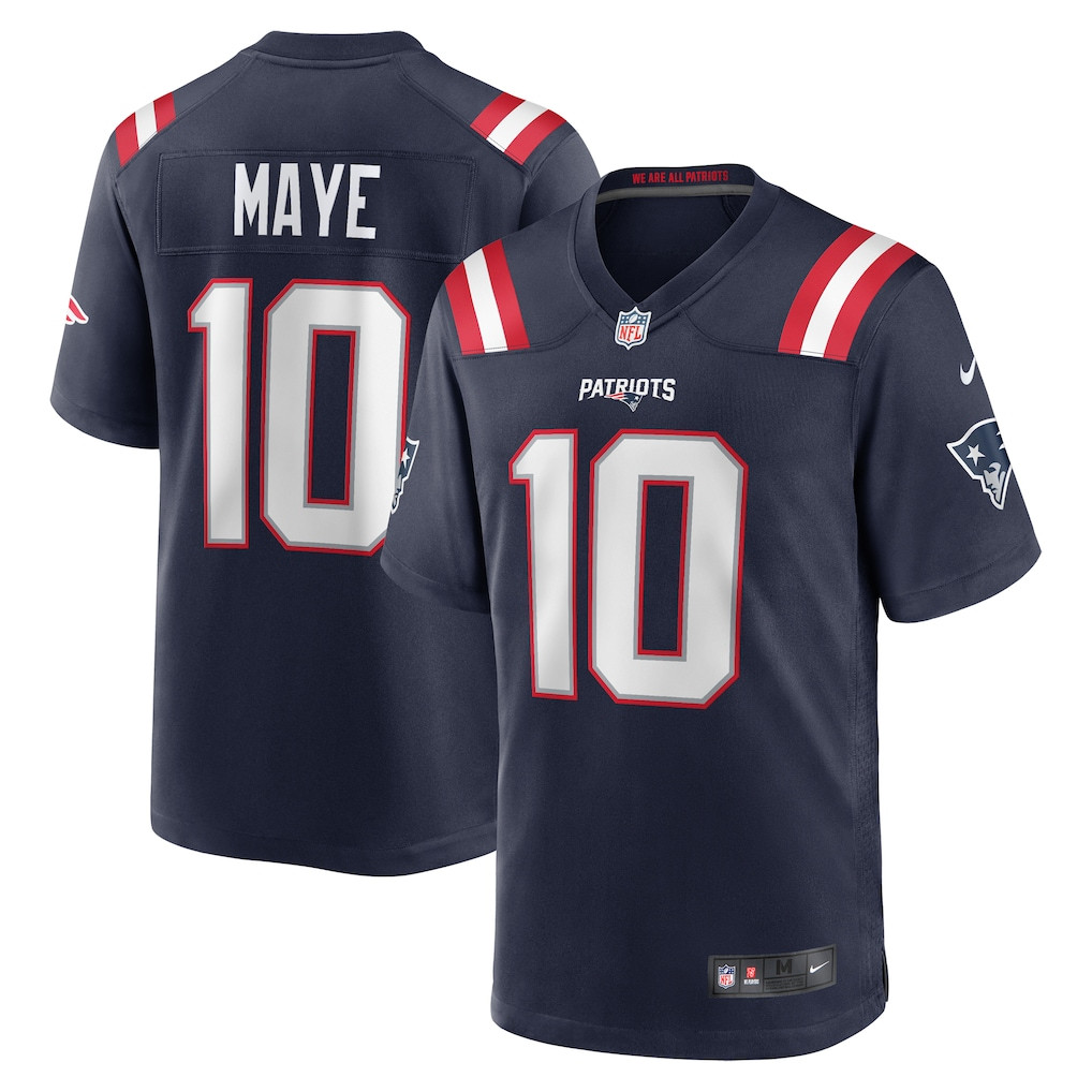 Men's New England Patriots Drake Maye Nike Red  Player Game Jersey | NFL Shop