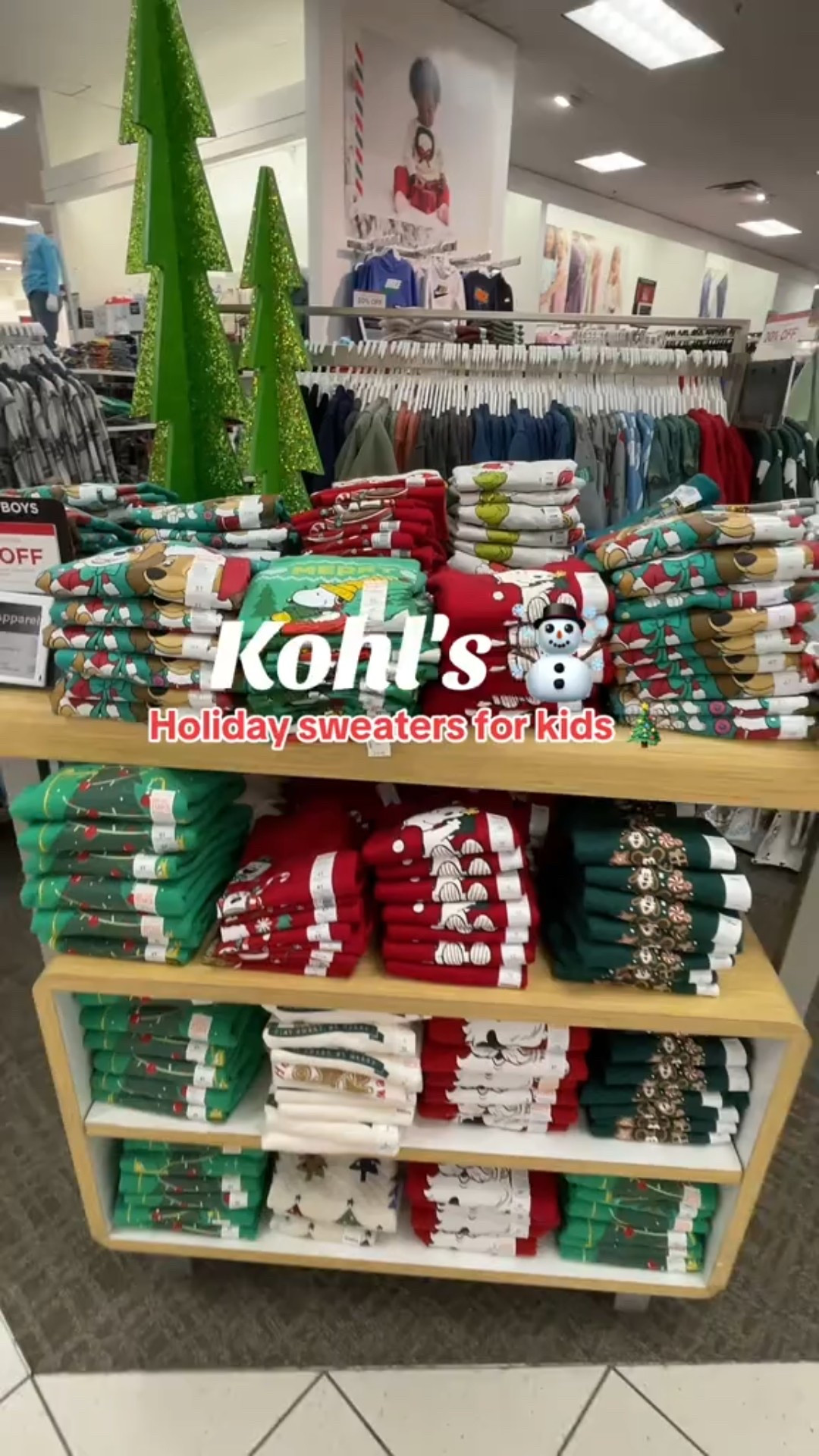 Kohls holiday character sweaters for Christmas 🎅🏼  

#LTKKids #LTKHoliday #LTKBaby