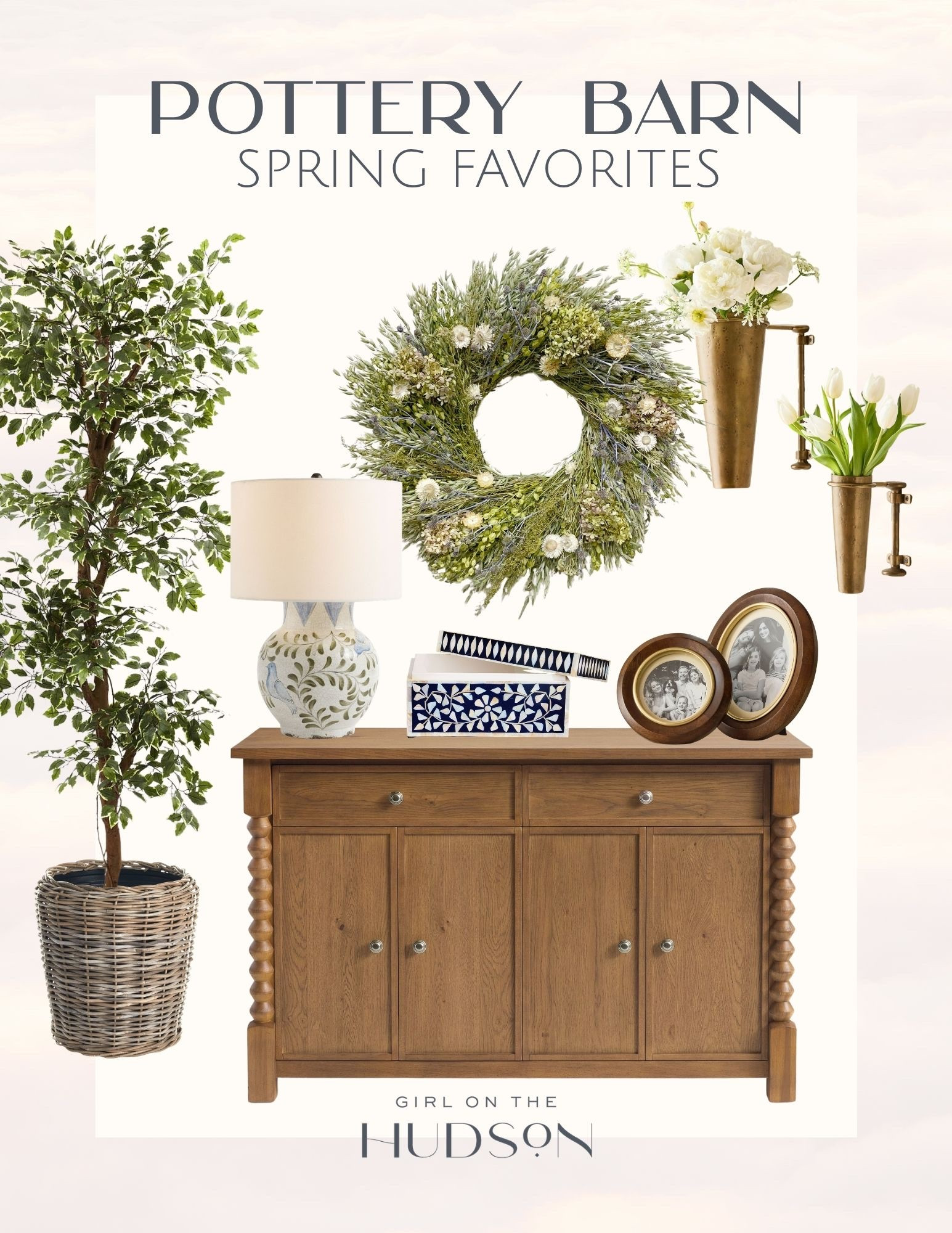 These Pottery Barn spring pieces are such beautiful staples for refreshing your home this season. I love how the greenery, warm wood tones, and classic accents create a look that feels both timeless and fresh.

Perfect for layering into any space.
pottery barn spring decor, neutral home styling, greenery decor, classic home accents, seasonal home refresh, timeless decor pieces, warm wood furniture, spring decorating ideas girlonthehudson

#LTKHome #LTKSeasonal