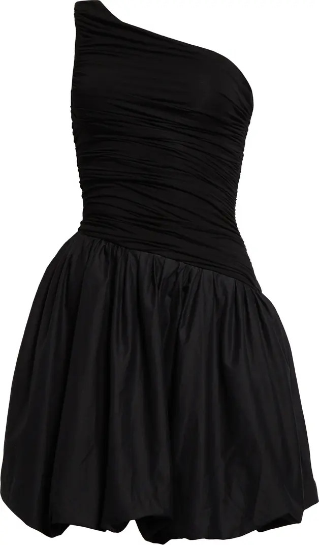 Elexiay Lagos Asymmetric One-Shoulder Mixed Media Dress | Nordstrom | Nordstrom