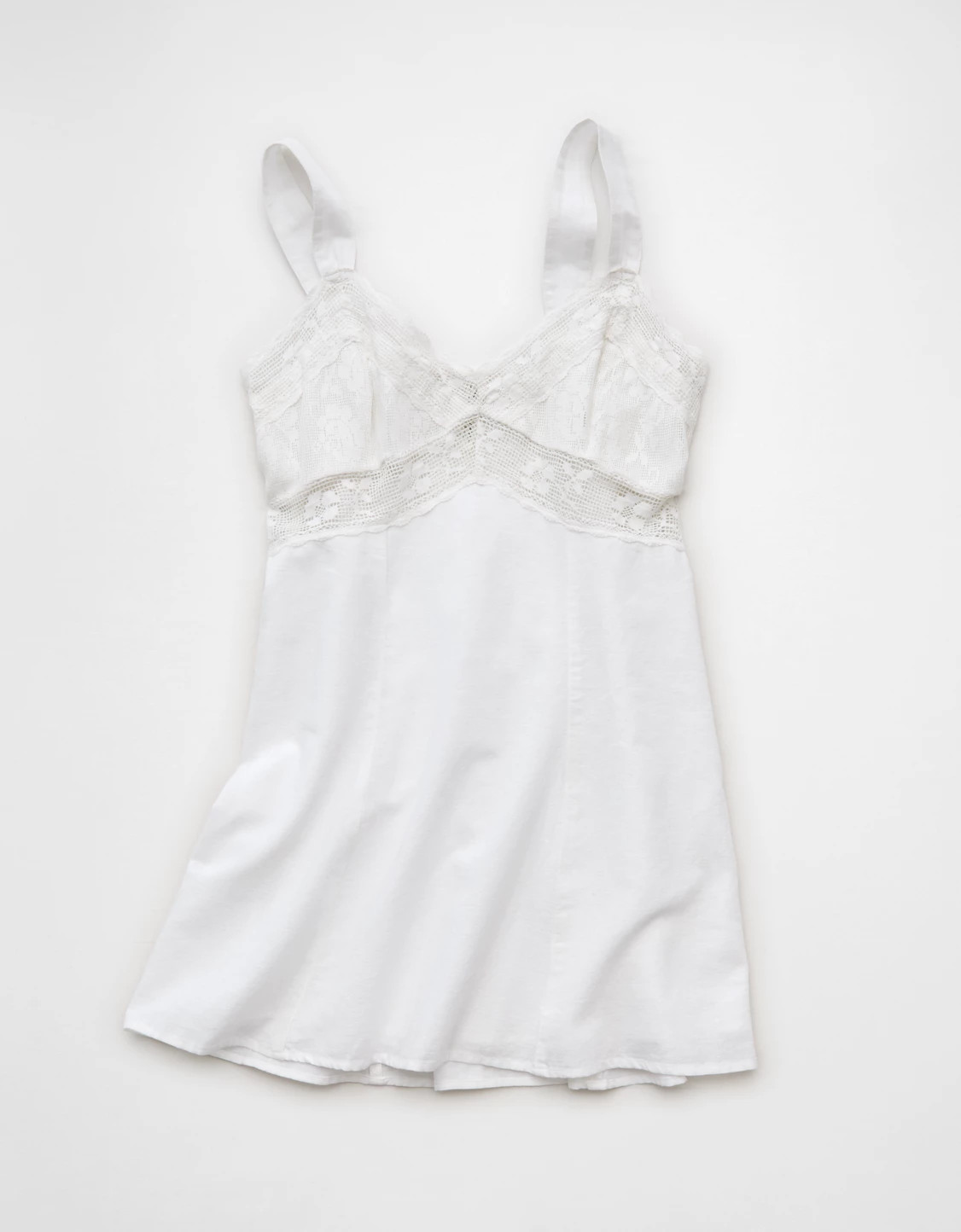 AE V-Neck Lace Mini Dress | American Eagle Outfitters (US & CA)