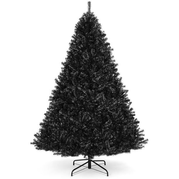 Best Choice Products 6ft Artificial Full Black Christmas Tree Holiday Decoration w/ 1,477 Branch ... | Walmart (US)