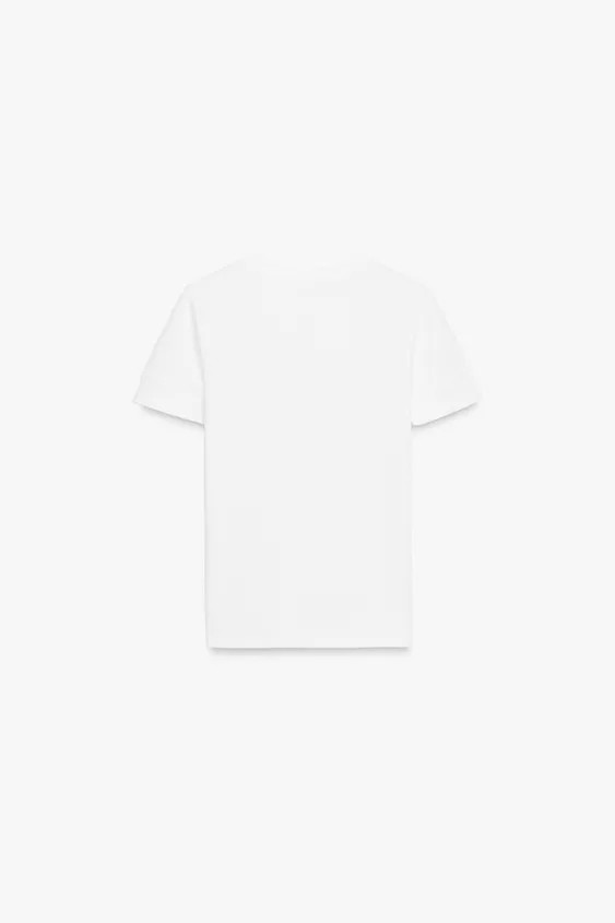 MINIMAL SHORT SLEEVE T-SHIRT | Zara UK