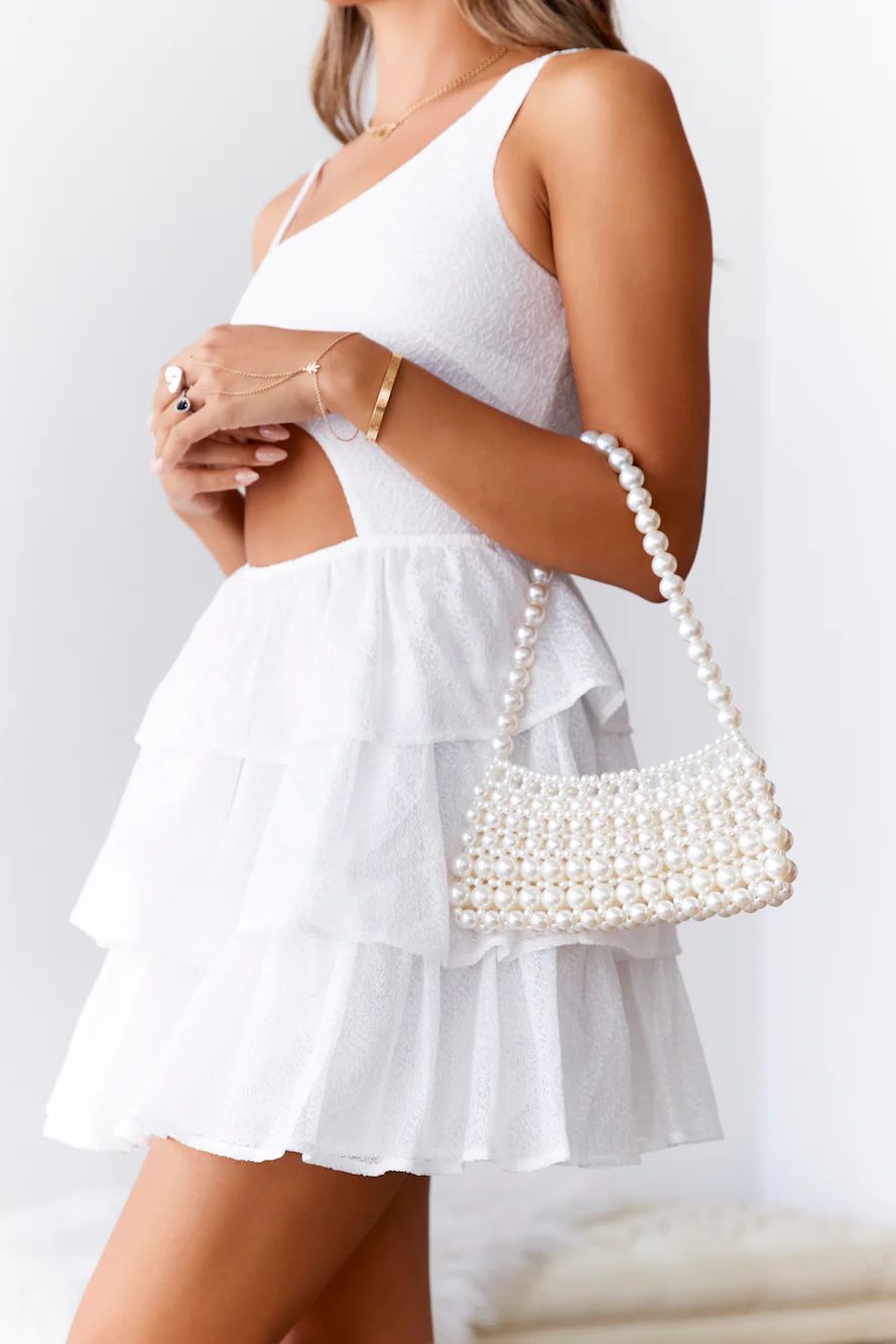 Fashionista Pearl Bag White | Hello Molly