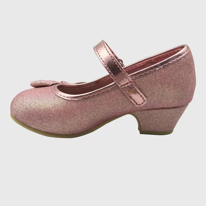 Toddler Girls' Disney Princess Ballet Flats - Rose Gold | Target