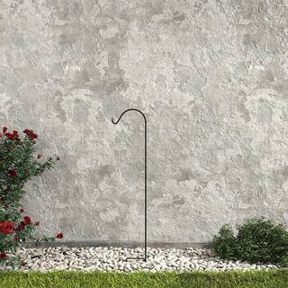 Vigoro Fuchsia 64 in. Black Steel Shepherd Hook 87203 - The Home Depot | The Home Depot