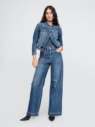 Gap × Cult Gaia High Rise Stride Chain Jeans | Gap (US)