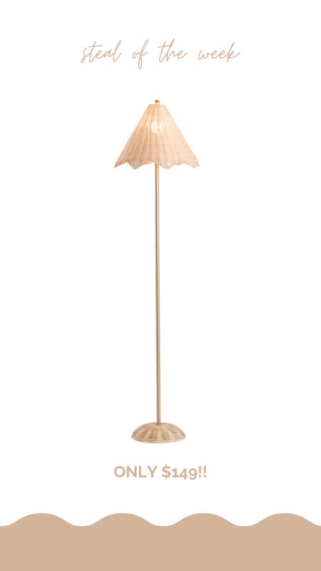 Steal of the week! Rattan parasol floor lamp

#LTKhome