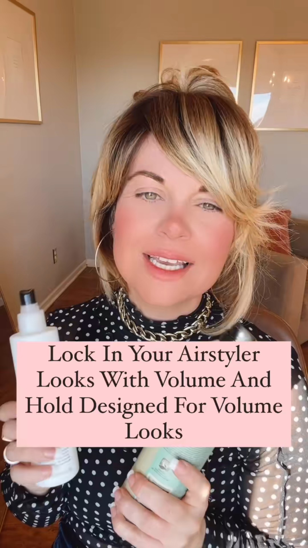 Freeze and shine is before I use the Airstyler! It’s wet and helps the Airstyler lock in and grab. It really creates a deep structure for the bang! 

Then I use a wet brush to arrange and move the hair. Train your hair. Just because your hair didn’t do it the first time don’t quit. Keep moving it and pushing it. 

My final spray I love is the davines to finish. It’s simply so good. Movable spray that smells like a dream. 

#LTKFindsUnder100 #LTKWorkwear