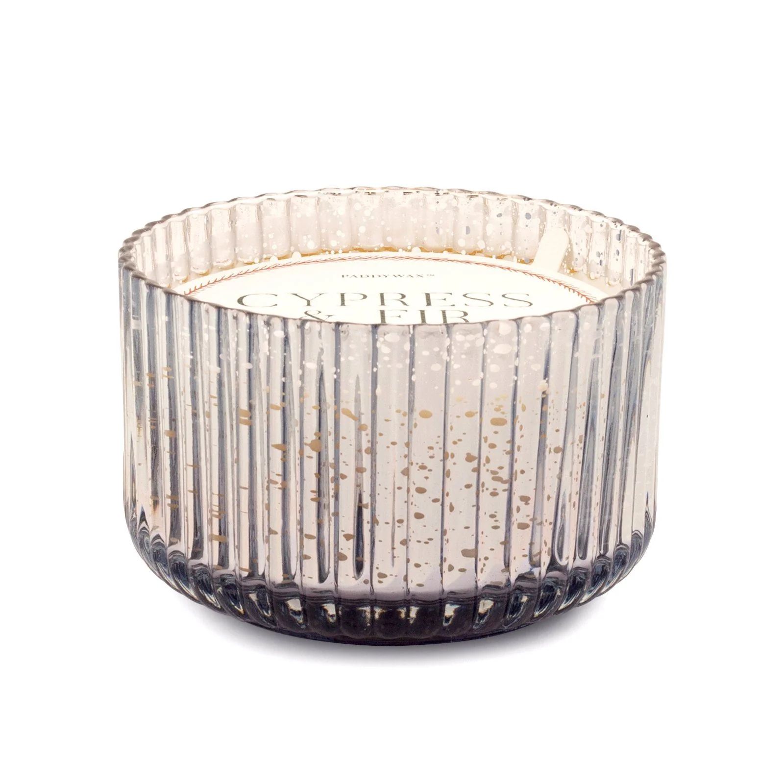 Cypress + Fir - 15 oz Large Silver Mercury Glass Candle | Paddywax