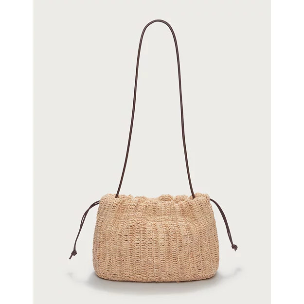 Raffia Crossbody Drawstring Bag | Bags & Purses | The  White Compan... | The White Company UK & ROW