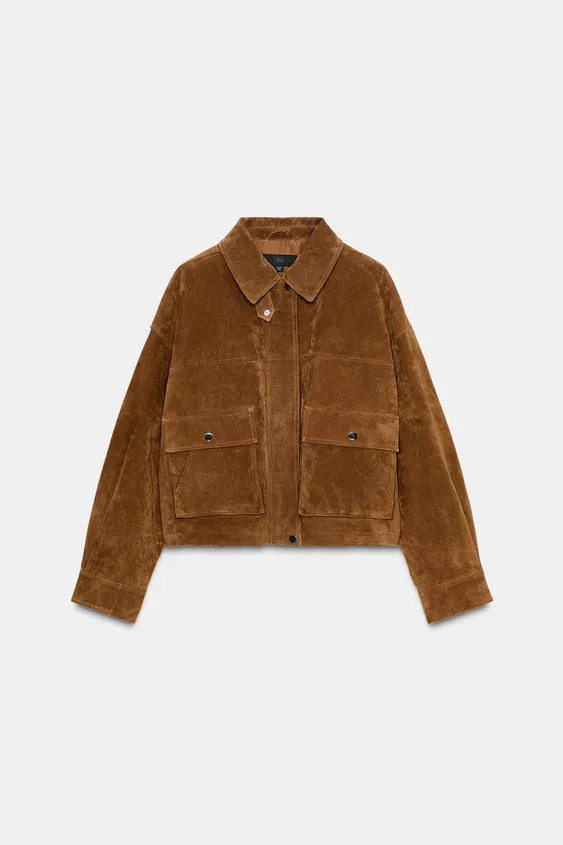 100% LEATHER BOMBER JACKET | Zara US