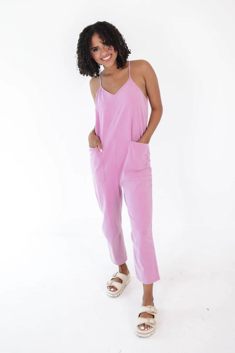 Travel Light Jumpsuit - Pink | The Impeccable Pig