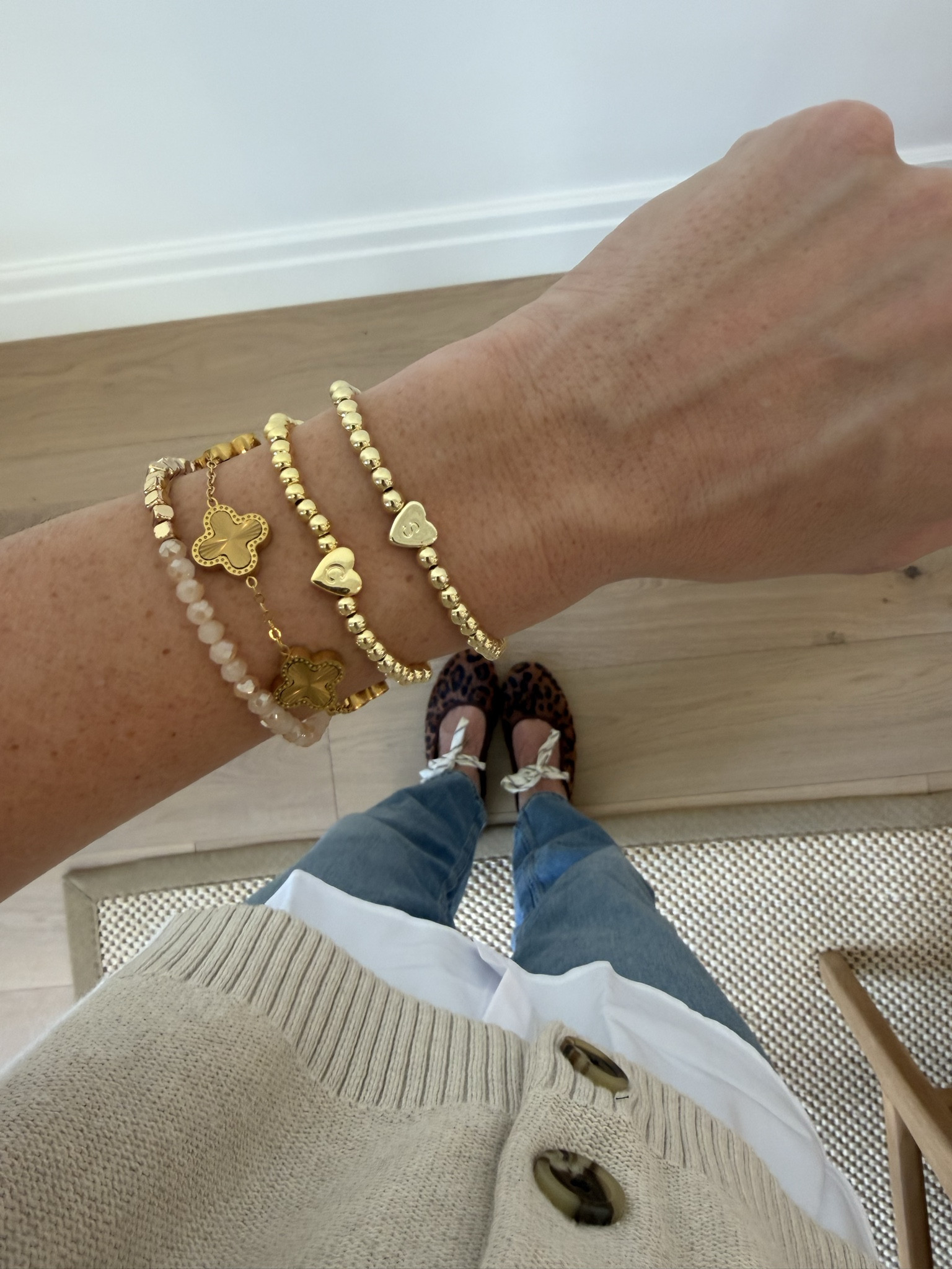 My new bracelets with my kids initials! So cute and such a good gift! 

#LTKootd #LTKFindsUnder50 #LTKFindsUnder100