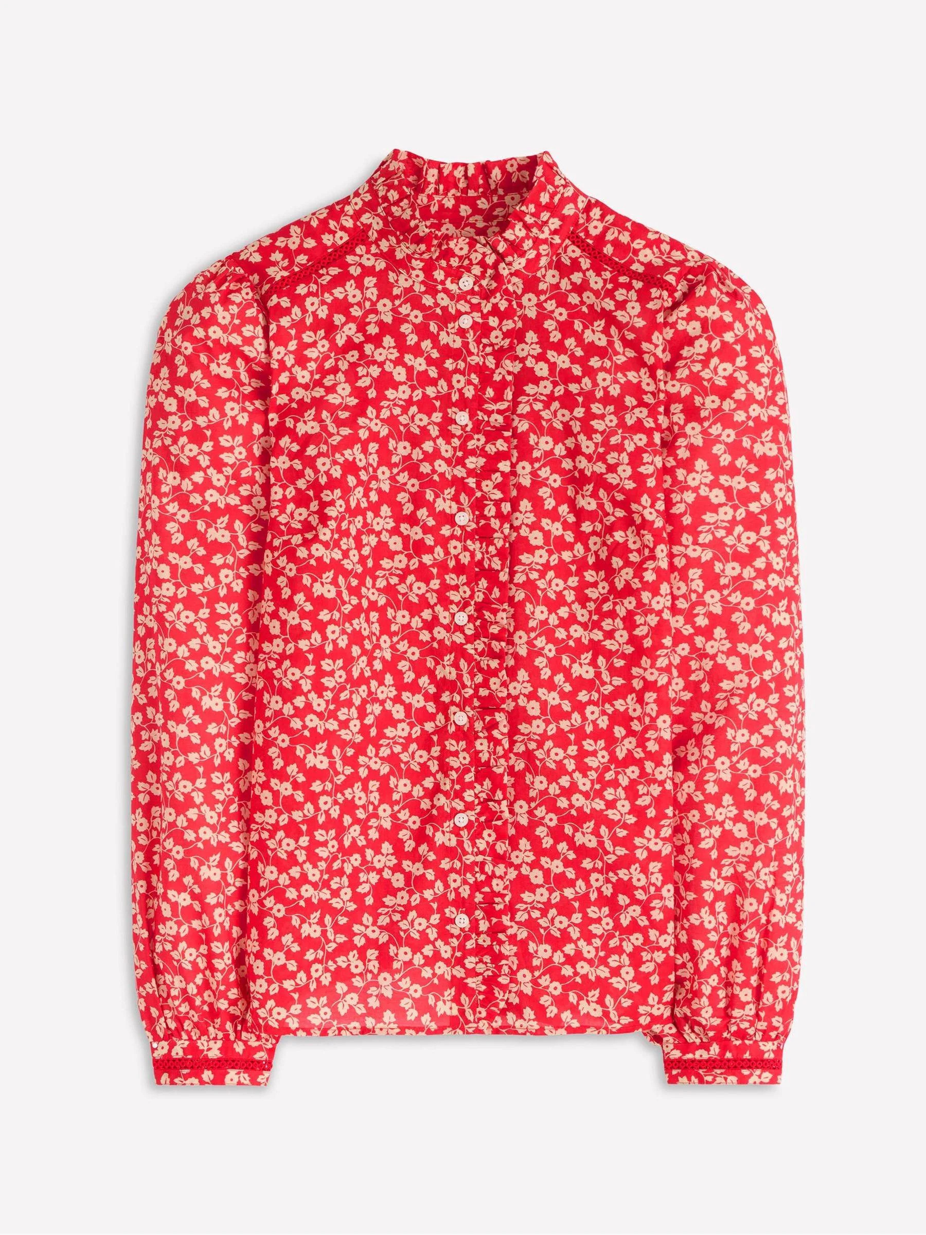Boden Boden Red Helena Cotton Top | Next US