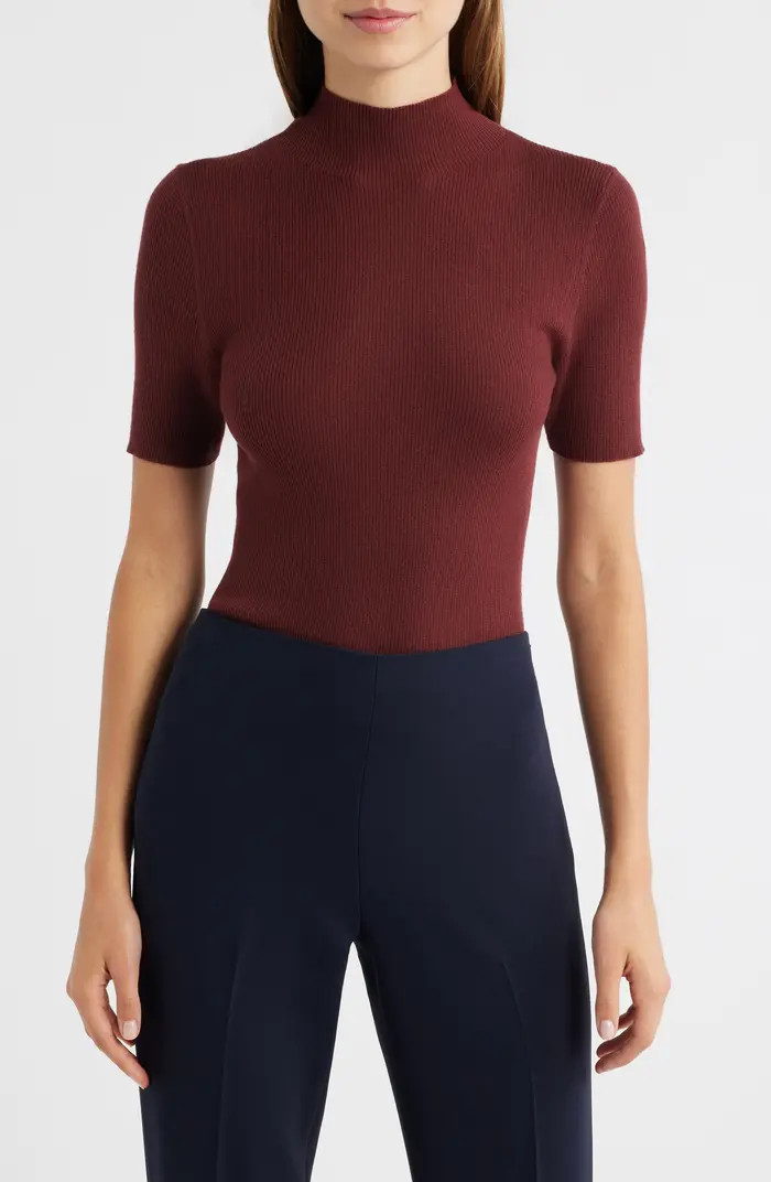 Theory Leenda Merino Wool Mock Neck Sweater | Nordstrom | Nordstrom